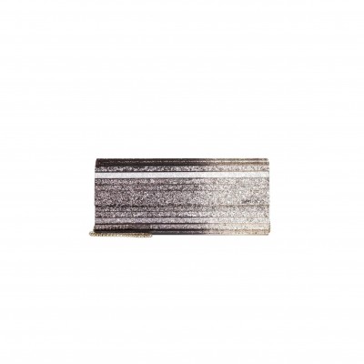 JIMMY CHOO METALLIC EFFECT DÉGRADÉ GLITTERED PLEXI SWEETIE CLUTCH BAGS (24*10*5cm) 
